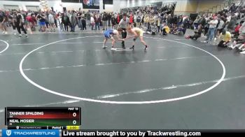120 lbs Champ. Round 1 - Neal Mosier, IN vs Tanner Spalding, GA
