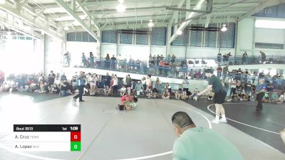 109 lbs Final - Arcadius Cruz, Team Aggression vs Andres Rambo Lopez, Wlv Jr Wrestling