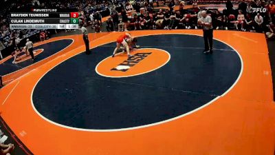 120 lbs Semis & 1st Wrestleback (8 Team) - Brayden Teunissen, Woodstock (Marian) vs Culan Lindemuth, Coal City