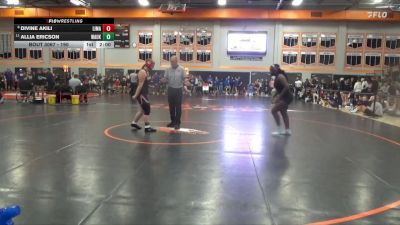 190 lbs Champ. Round 1 - Allia Ericson, Waukon vs Divine Akili, Linn-Mar