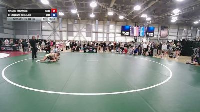 55 kg Champ. Rd Of 32 - Nadia Thomas, Cardinal WC vs Charlize Shuler, Vision Wrestling
