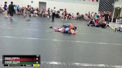 120 lbs Round 3 (6 Team) - Parker Milling, U2 Upstate Uprising vs Josiah Coryell, Glasgow WA