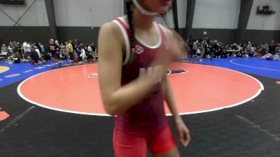 95 lbs Cons. Sub-semis - Masaya Wheeler, North Coast Grapplers vs Olivia Maya Felix, Delta Wrestling Club