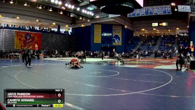 138 lbs Cons. Semi - Jayce Paridon, Lake Highland Preparatory School vs Camryn Howard, Bellport