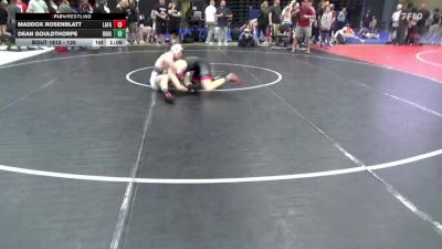 130 lbs Round Of 16 - Maddox Rosenblatt, Lafayette Hill vs Dean Gouldthorpe, Dingmans Ferry