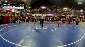 G - 100 lbs Champ. Round 1 - Breanna Sawyer, Cascade Girls vs Kylie Aho, Glasgow Girls