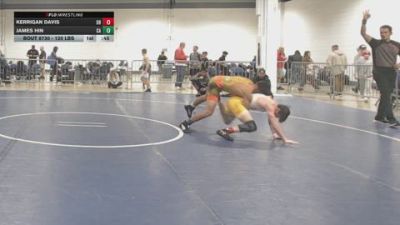 120 lbs Consi Of 8 #1 - Kerrigan Davis, OH vs James Hin, CA