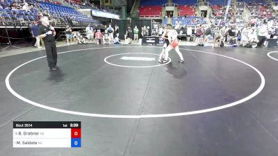 132 lbs Cons-semis - Brian Grabner, AK vs Manuel Saldate, NV