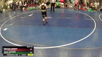 92 lbs Cons. Round 2 - Bear Hanssen, Wasatch WC vs Waylon Jenkins, Delta Wrestling Club