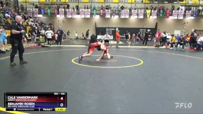 120 lbs Quarterfinal - Cale Vandermark, Sebolt Wrestling Academy vs Benjamin Rosen, Big Game Wrestling Club