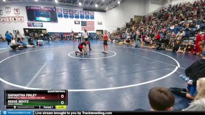 103-113 lbs Quarterfinal - Reese Bentz, Dean Morgan vs Samantha Finley, Newcastle Middle School (Calves)