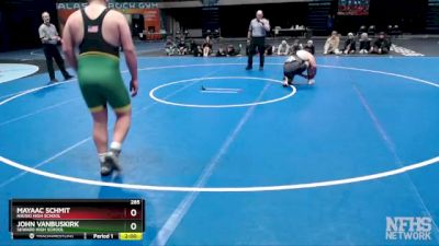 285 lbs Semifinal - John Vanbuskirk, Seward High School vs Mayaac Schmit, Nikiski High School