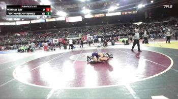 132 lbs Champ. Round 2 - Nathaniel Gutierrez, Yerington vs WahNay Say, New Plymouth