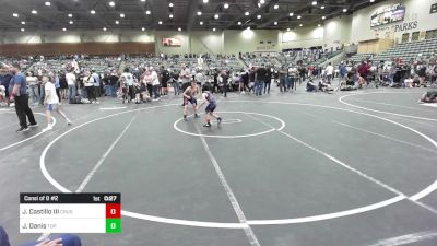 70 lbs Consi Of 8 #2 - Javier Castillo III, Crusader Wrestling vs Jasper Danis, Top Fuelers WC
