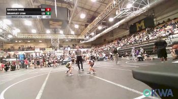 43 lbs Round Of 16 - Dawson Wise, Tecumseh Youth Wrestling vs Brantley Lynn, Lexington Wrestling Club