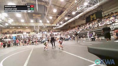 43 lbs Round Of 16 - Dawson Wise, Tecumseh Youth Wrestling vs Brantley Lynn, Lexington Wrestling Club