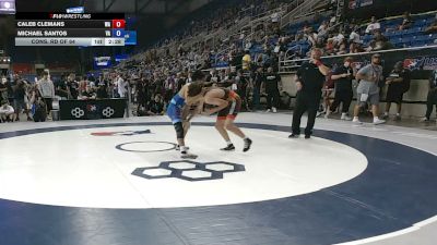 126 lbs Cons. Rd Of 64 - Caleb Clemans, Washington vs Michael Santos, Virginia
