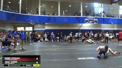 125 lbs Cons. Round 1 - Bobby Estrada, Cumberland (Tenn.) vs Mikey Doerr, Life University