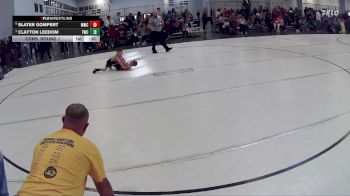 6 lbs Cons. Round 1 - Clayton Leedom, Fremont Wrestling Club vs Slater Gompert, Mitchell Wrestling Club