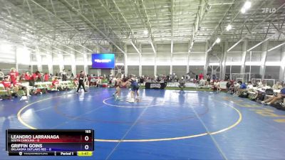 165 lbs Placement Matches (8 Team) - Leandro Larranaga, South Carolina vs Griffin Goins, Oklahoma Outlaws Red