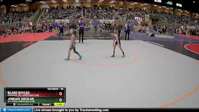 56 lbs Champ. Round 1 - Blake Boyles, Pleasant Hill Wrestling Club vs Jordan Aguilar, All Phase Wrestling Club