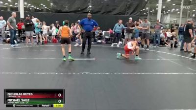 84 lbs Placement (4 Team) - Nicholas Reyes, Triumph vs Michael Saile, Attack Mat Club