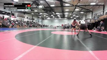 285 lbs Champ. Round 1 - Diego Morales, Lakeland University vs Evan Daniels, Baldwin Wallace