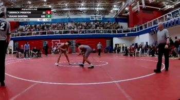 132 lbs Champ. Round 1 - Derrick Preston, Lafayette Jeff vs Isaiah Bukema, Hanover Central