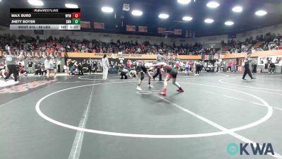 98 lbs Rr Rnd 1 - Max Burd, Weatherford Youth Wrestling vs Jhett Boyer, Shelton Wrestling Academy