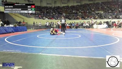 113 lbs Consi Of 64 #2 - Ace Soto, Mustang Middle School vs Andrew Hartmann, Shawnee Wrestling