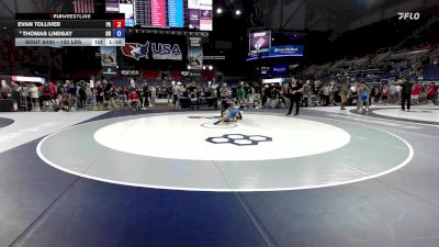 132 lbs Cons. Rd Of 16 - Evan Tolliver, PA vs Thomas Lindsay, OH