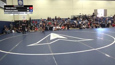 124 lbs Cons. Round 3 - Malia Welch, Southern Oregon University vs Brooklyn Jones, Eastern Oregon University (OR)