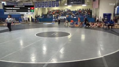 133 lbs Quarterfinal - Tanner Higa, University Of Dubuque vs Tristan Mosack, Eureka