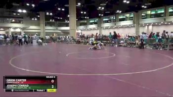 138 lbs Round 5 (8 Team) - Orion Carter, Franklin Blue vs Joseph Conrad, Greenwave Grapplers