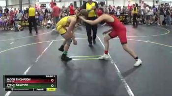 125 lbs Round 5 (6 Team) - Tyson Newman, POWA vs Jacob Thompson, Ares