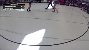 135 lbs Champ. Round 1 - Megan Magnuson, Wayne Wrestling Club vs Mariana Leon, Northwest High School
