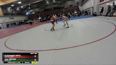 120 lbs Cons. Round 7 - Max Freund, Show Low vs Alexander Ortiz, Boulder Creek