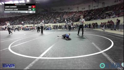 37 lbs Round Of 16 - Lane Carrier, Quezada Wrestling Academy vs Brantley Lynn, Noble Takedown Club