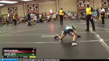 70 lbs Round 4 (6 Team) - Roman Davis, ACES Wrestling vs Micah McGrath, Smittys Barn Hard Rockers