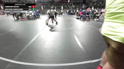 160 lbs Consi Of 8 #2 - Ambrose Buldo, Paramus vs Brayden Hinrichsen, Upper Township