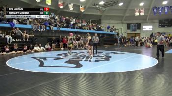 125 lbs 1st Place Match - Eva Kriegel, Iowa Valley, Marengo vs Presley McCabe, Center Point-Urbana
