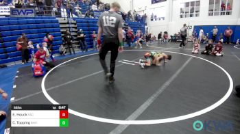 55 lbs Consolation - Easton Houck, Norman Grappling Club vs Colt Topping, Smith Wrestling Academy