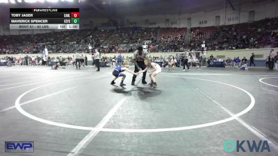 60 lbs Quarterfinal - Toby Jager, Carl Albert vs Maverick Spencer, Keystone Kids Wrestling Club