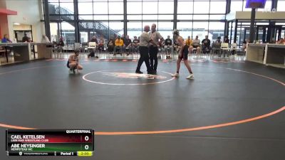 J-13 lbs Quarterfinal - Abe Heysinger, Hempstead WC vs Cael Ketelsen, Linn Mar Wrestling Club