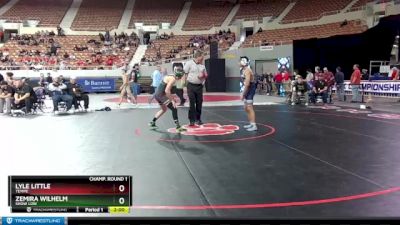 D3-120 lbs Champ. Round 1 - Zemira Wilhelm, Show Low vs Lyle Little, Tempe