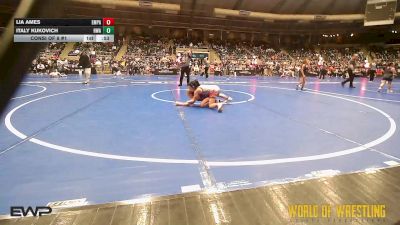 72 lbs Consi Of 8 #1 - Lia Ames, Empyre Wrestling Club vs ITALY KUKOVICH, HURRICANE WRESTLING ACADEMY