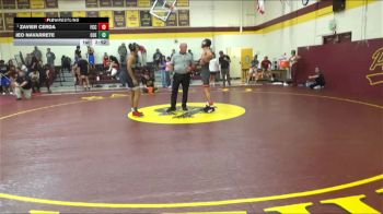 141 lbs Semifinal - Zavier Cerda, Fresno City College vs Jeo Navarrete, Cuesta College