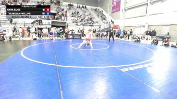 U20 Women - 76 lbs Champ. Round 2 - Kara Kuge, WI vs Isabella Phillips, WA