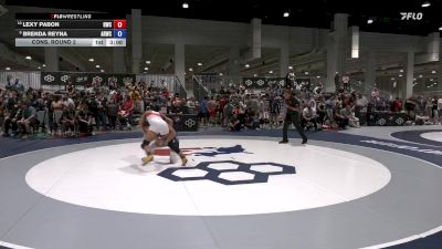 59 lbs Cons. Round 2 - Lexy Pabon, HeadHunters Wrestling Club vs Brenda Reyna, Army (WCAP)