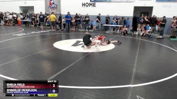 90 lbs Quarterfinal - Emberlee Mickelson, Kodiak Wrestling Club vs Emelia Field, Anchor Kings Wrestling Club